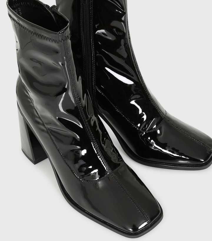 london rebel block heel ankle boots