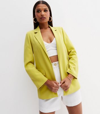 New look sales yellow blazer