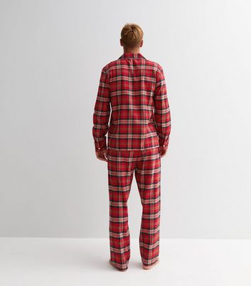 Red checkered outlet men's pajamas