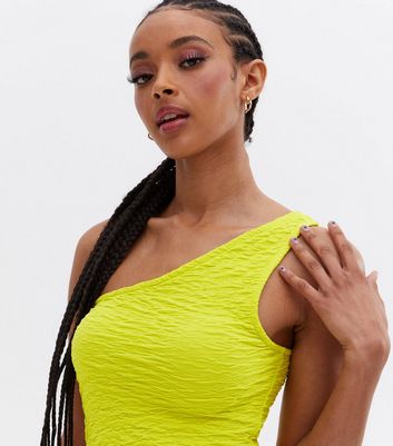 Click to view product details and reviews for Light Green Jacquard One Shoulder Mini Bodycon Dress New Look.