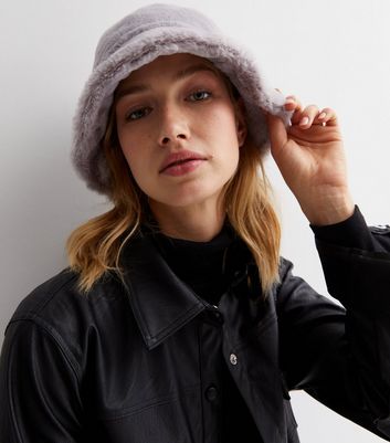 Faux fur bucket deals hat