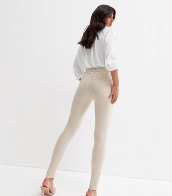 White coated sale skinny jeans