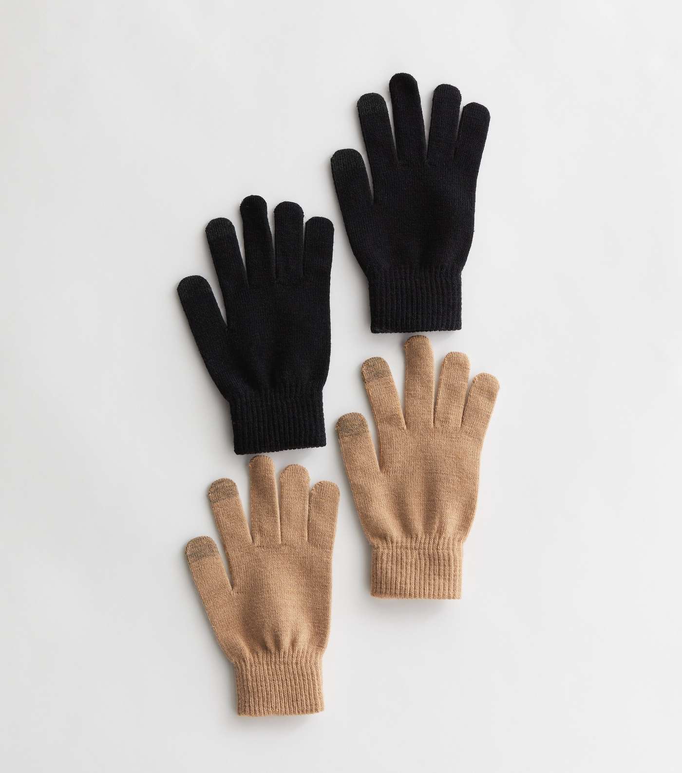 2 Pack Black and Brown Smart Gloves