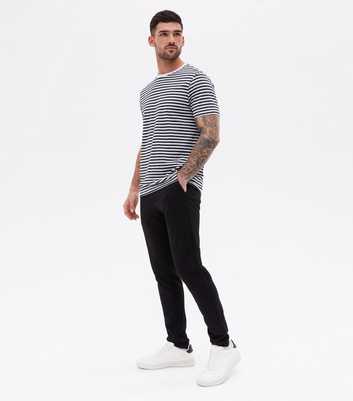 Only & Sons Black Slim Fit Tapered Trousers