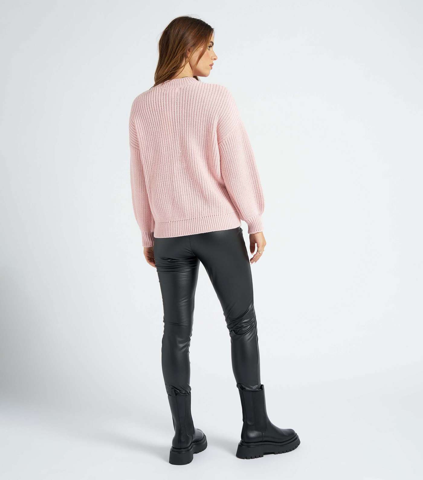Urban Bliss Pink Cable Knit Jumper Image 4