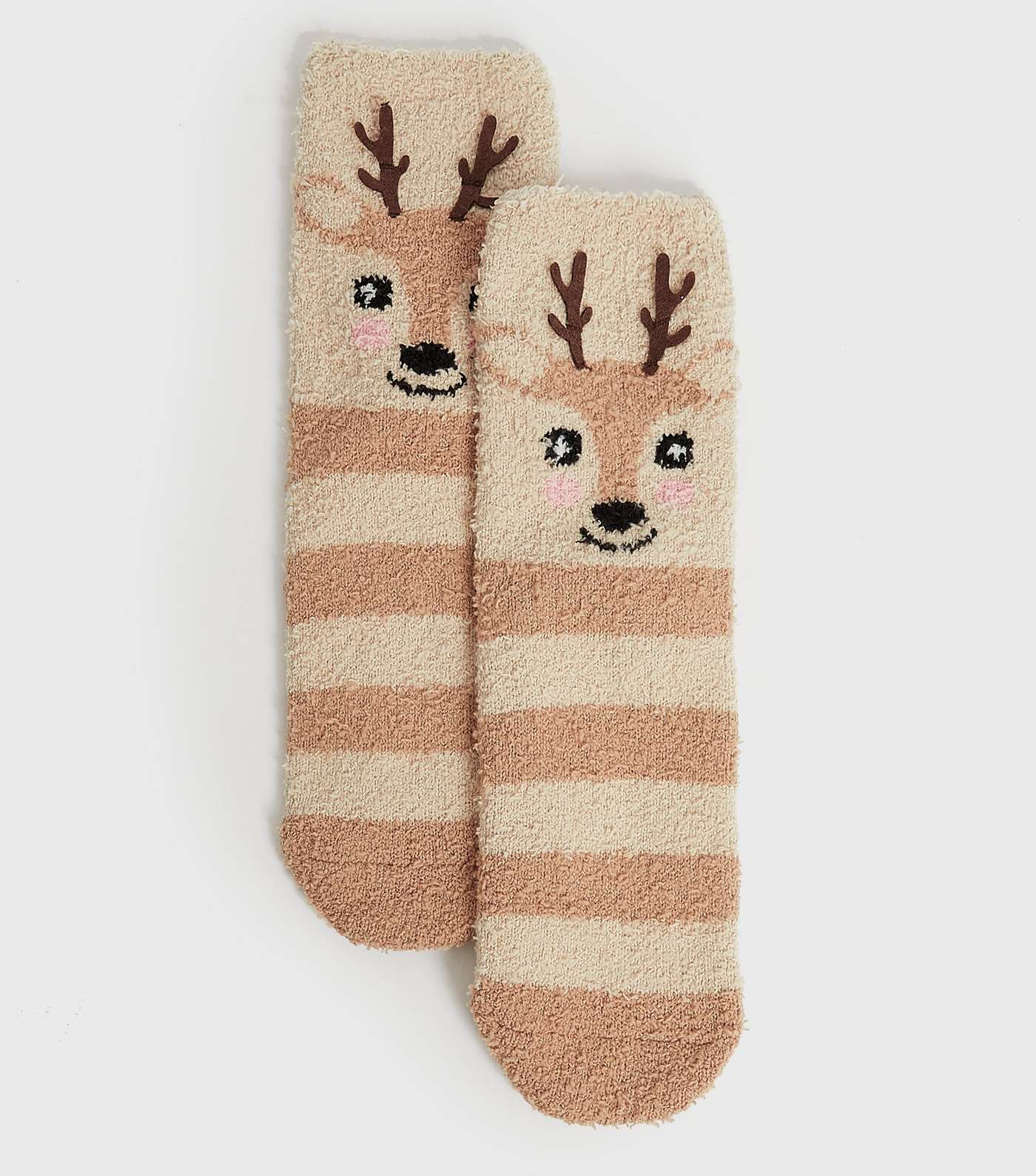 Mink Reindeer Fluffy Socks Image 2