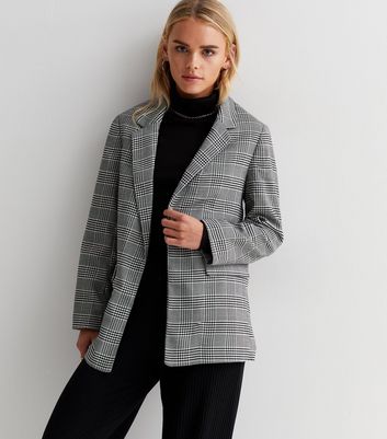 Petite shop check blazer