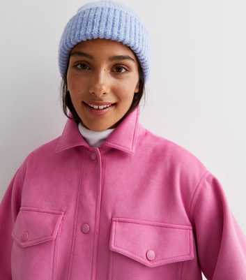 Pale Blue Chunky Knit Beanie