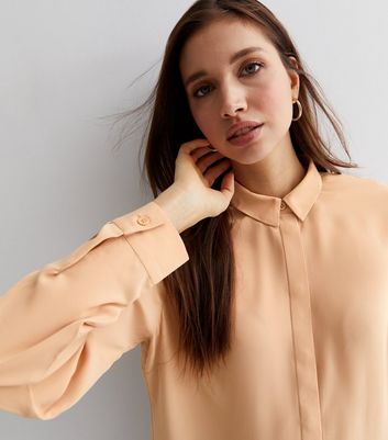 Camel Long Sleeve Shirt | New Look