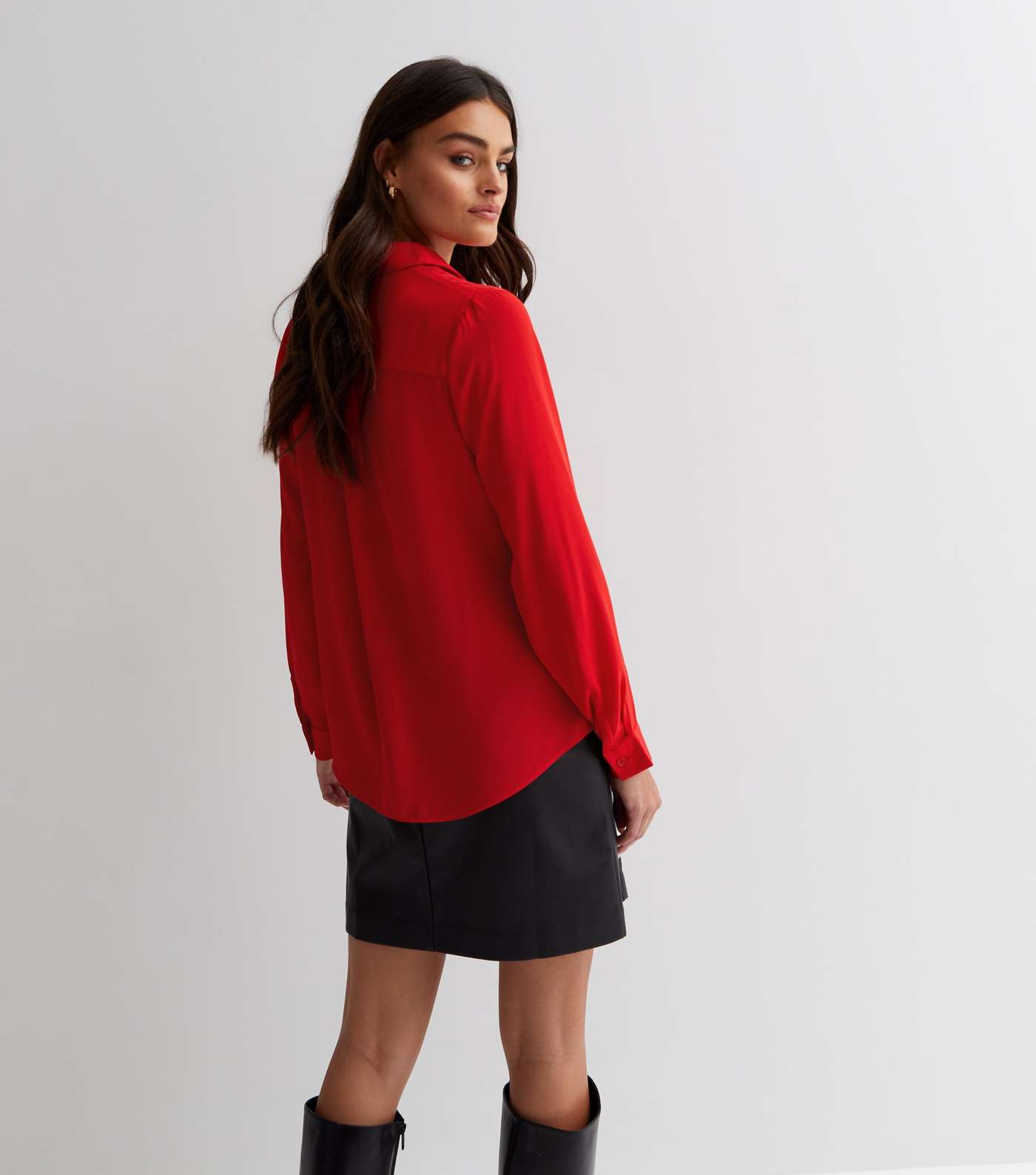 Red Long Sleeve Shirt Image 4