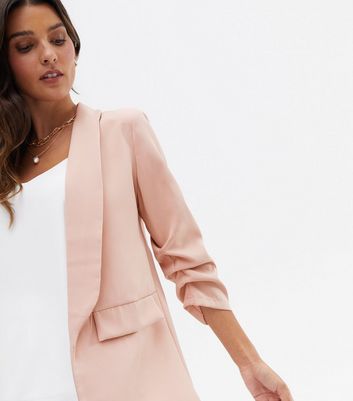 Parisian Pale Pink Ruched Sleeve 
