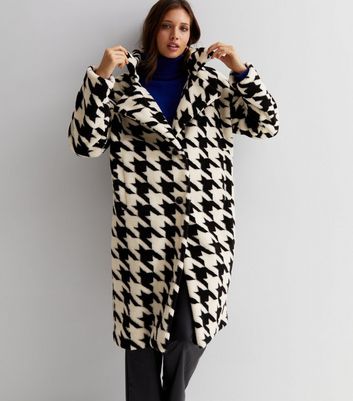 new look dogtooth coat