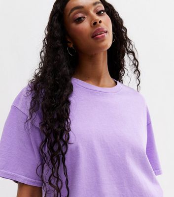 Purple discount plain tshirt