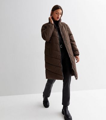 Jdy high neck 2025 padded long jacket