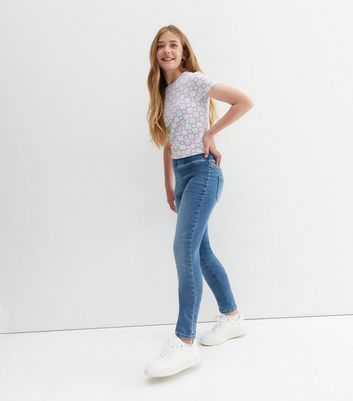 Name It Blue Mid Wash Jeggings | New Look