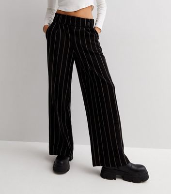 Pinstripe high sale waisted trousers