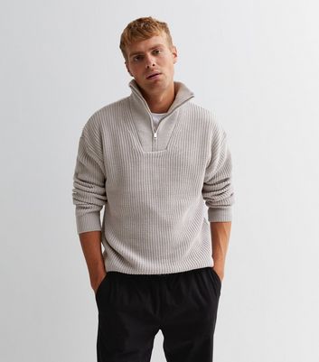 Grey fisherman jumper best sale