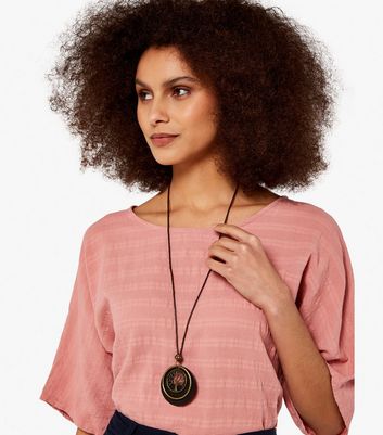 Click to view product details and reviews for Apricot Mid Pink Textured Necklace Top New Look.