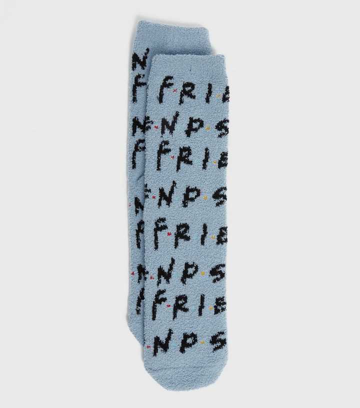 Blue Friends Fluffy Socks