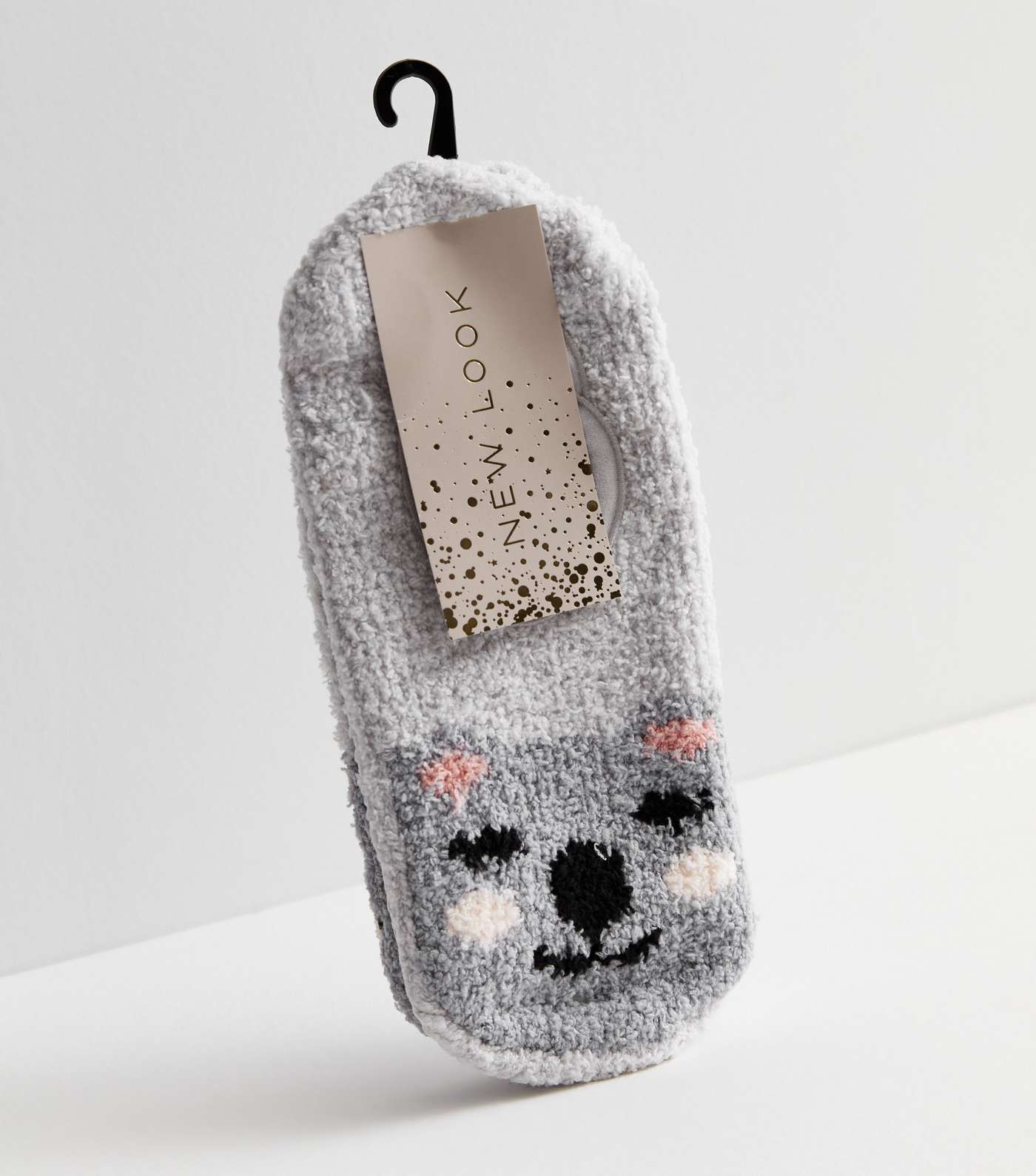 Grey Koala Fluffy Ballet Socks Image 3