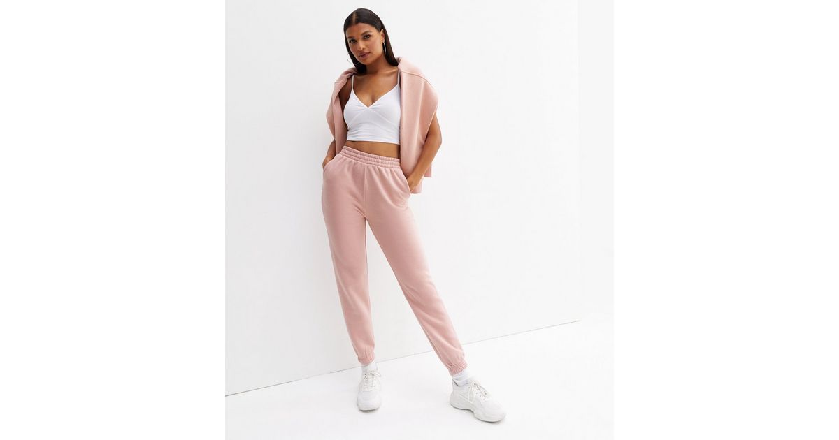 Leaves of Change Pink Ribbon Joggers