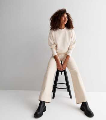 White Crew Neck Sweatshirt