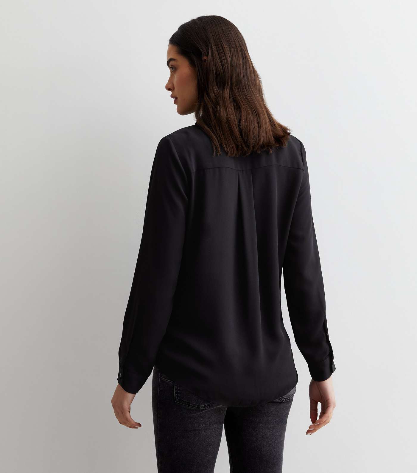 Maternity Black Long Sleeve Shirt Image 4