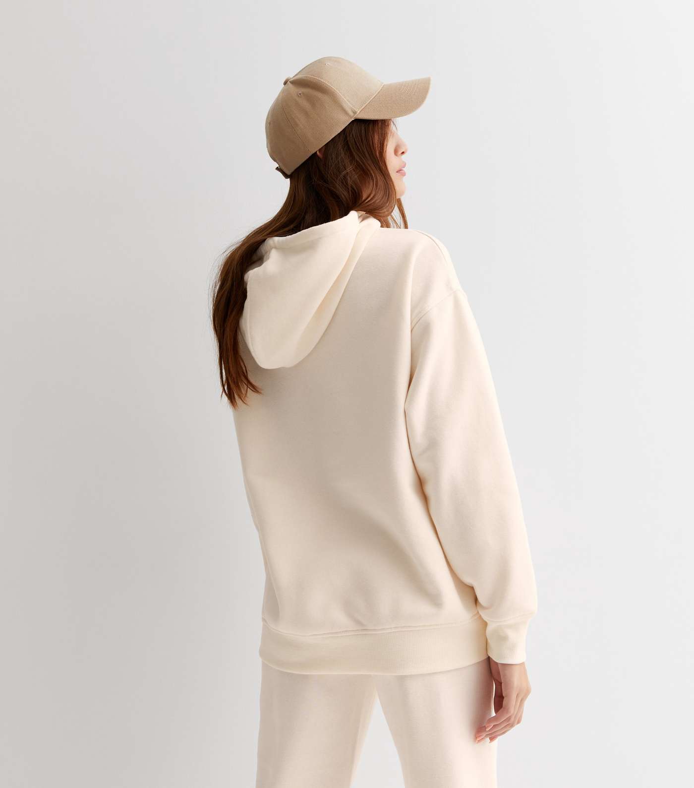 Off White Pocket Front Hoodie Image 4