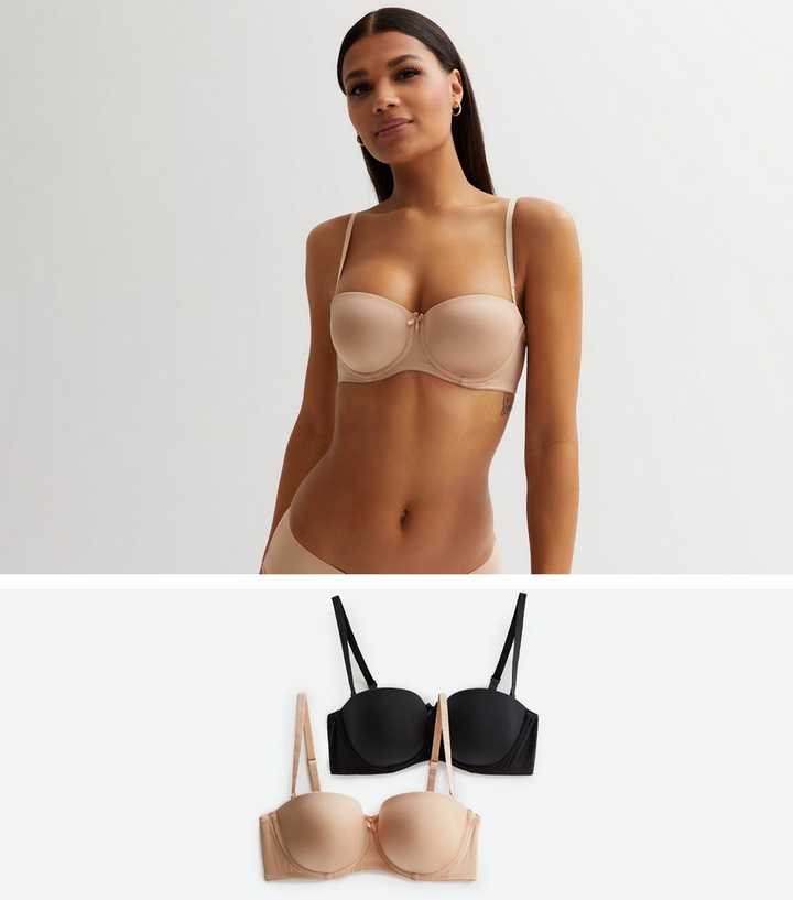 https://media3.newlookassets.com/i/newlook/838769318/womens/clothing/lingerie/2-pack-black-and-tan-strapless-bras.jpg?strip=true&qlt=50&w=720