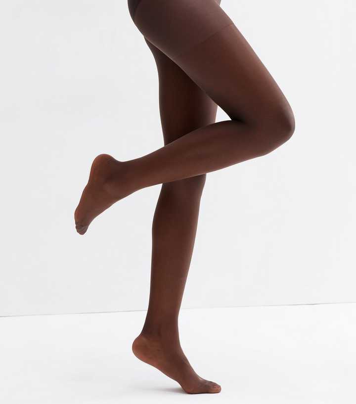 Chocolate Opaque Tights - S/M, M/L + CURVE