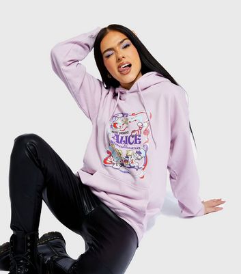 Click to view product details and reviews for Skinnydip Lilac Alice In Wonderland Logo Oversized Hoodie New Look.