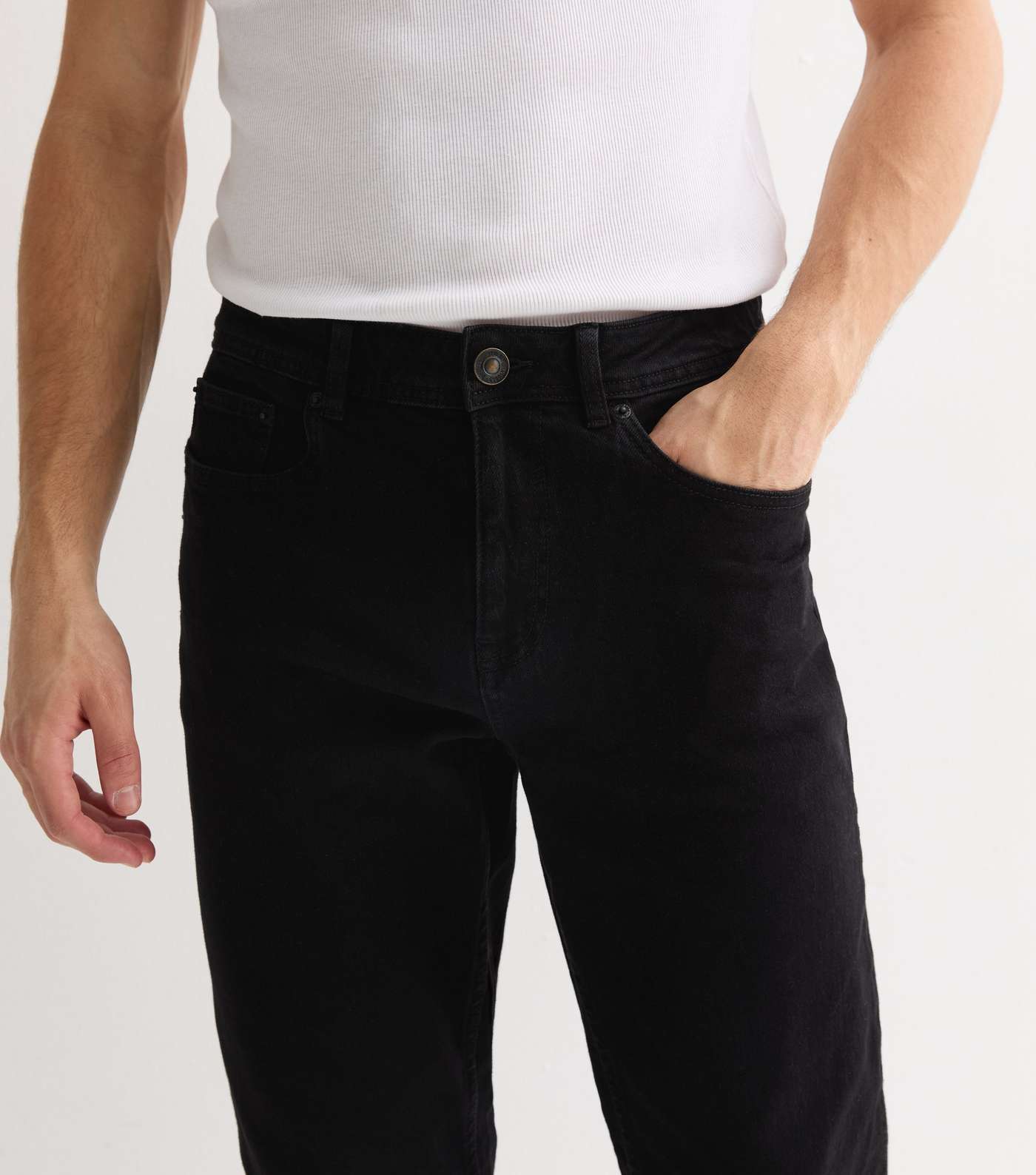 Black Slim Fit Jeans Image 3