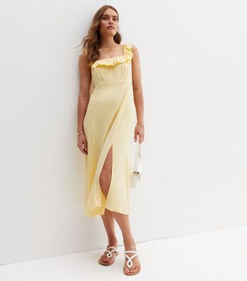 New look 2025 yellow dress uk