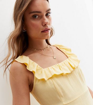 New look yellow on sale dress