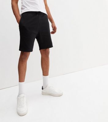 Jack \u0026 Jones Black Jersey Jogger Shorts 