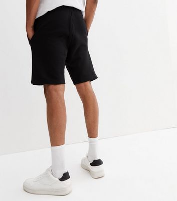 Jack \u0026 Jones Black Jersey Jogger Shorts 