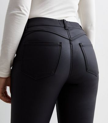 Leather hot sale look jeggings