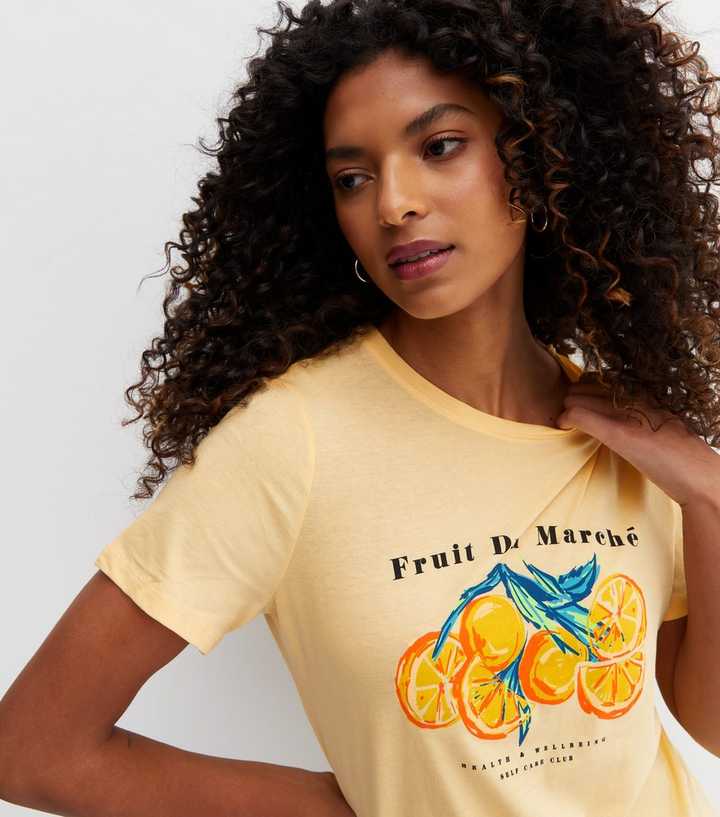 yellow t shirt women's