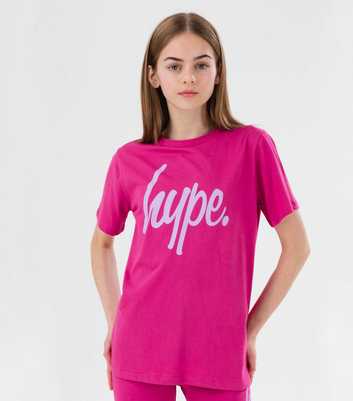 HYPE KIDS Mid Pink Logo T-Shirt