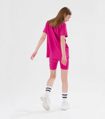 Teenager Bekleidung für Mädchen HYPE KIDS Mid Pink Logo T-Shirt
