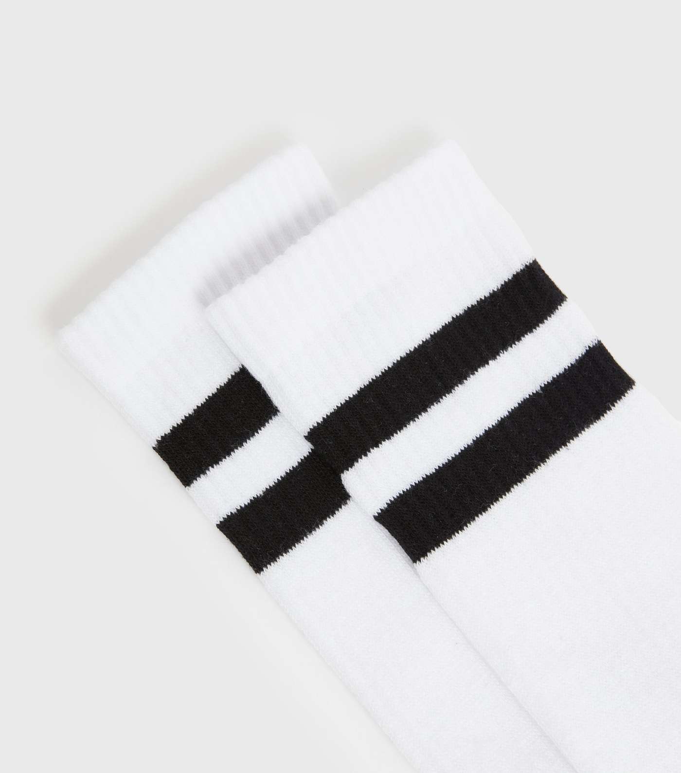 Dark Grey Double Stripe Ribbed Socks Image 2