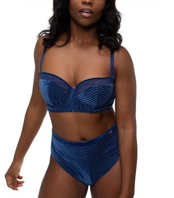 blue velvet bra