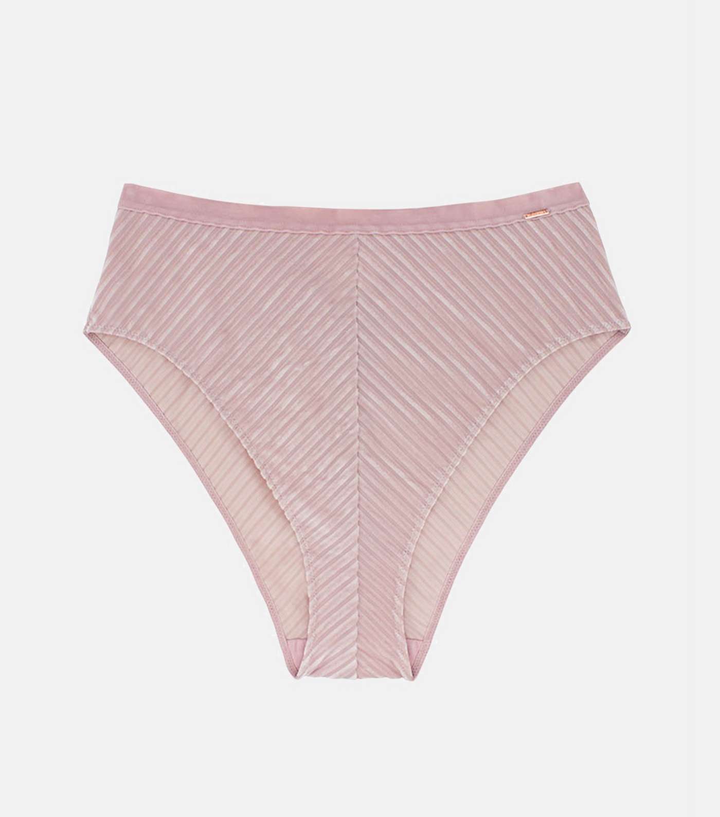 Dorina Pink Velvet High Leg Brazilian Briefs Image 5