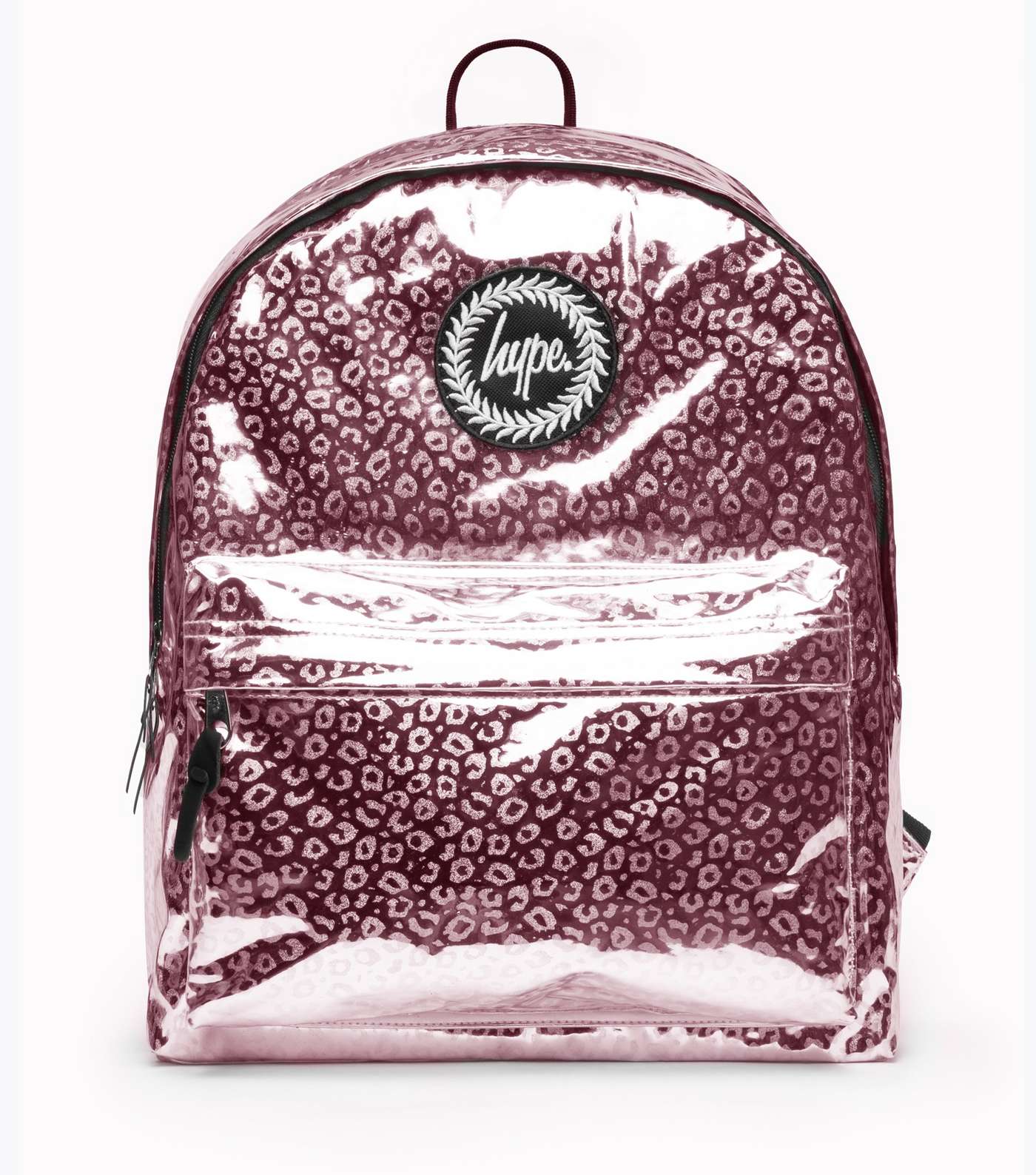 HYPE KIDS Pink Leopard Print Holographic Backpack