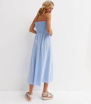 Light blue 2024 bandeau dress