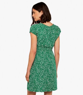 green skater dress new look