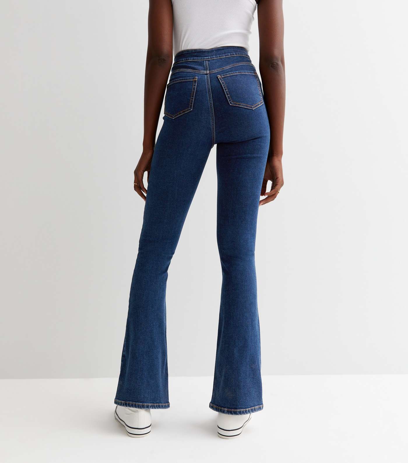 Tall Blue Waist Enhance Quinn Bootcut Jeans Image 4