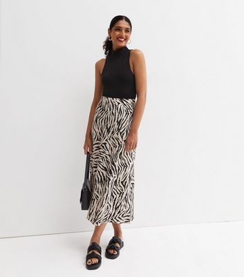 New look zebra print skirt sale