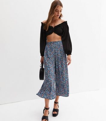 New look floral trousers best sale