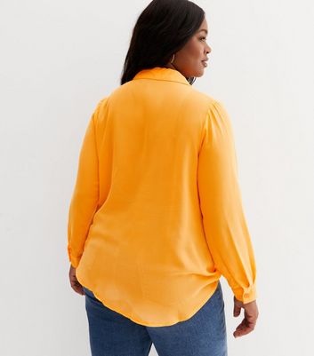 Orange 2024 chiffon top